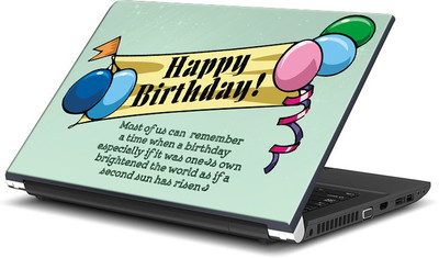 

ShopMantra Happy Birthday -SMFP00002251 Vinyl Laptop Decal 15.6