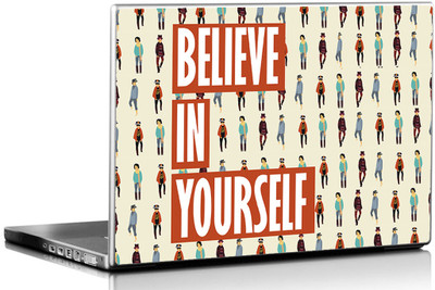 Seven Rays Believe in Yourself Vinyl Laptop Decal 15.6