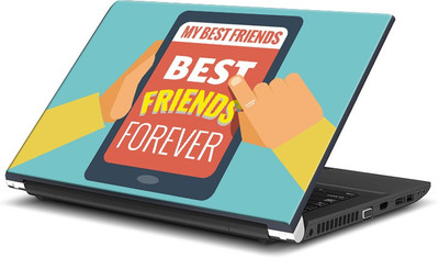 

ShopMantra My Best Friends Minimal Design Vinyl Laptop Decal 15.6