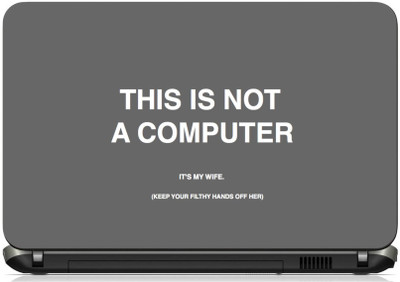 

Print Shapes This is not a computer Vinyl Laptop Decal 15.6