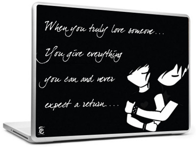 

Print Shapes When you love someone Vinyl Laptop Decal 15.6
