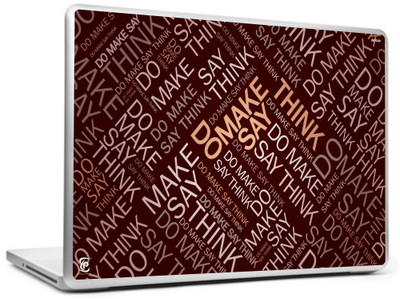 Print Shapes TYPOGYAPHY 2 Vinyl Laptop Decal 15.6