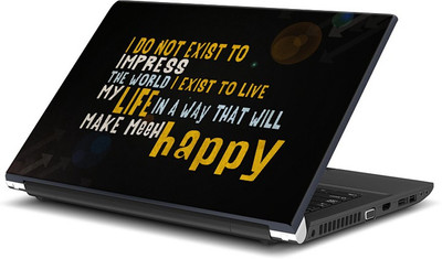 

ShopMantra I Do Not Exist To Impress Quote Design Vinyl Laptop Decal 15.6