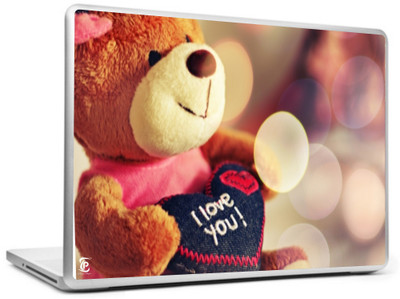 

Print Shapes Iove you teddy bear Vinyl Laptop Decal 15.6
