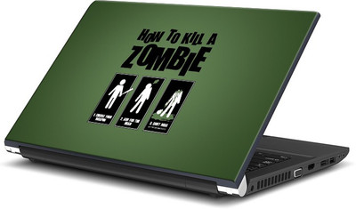 ShopMantra How To Kill A Zombie Vinyl Laptop Decal 15.6