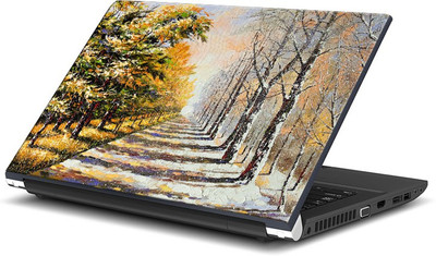 

ShopMantra Mystical Forest Canvas Painting Vinyl Laptop Decal 15.6