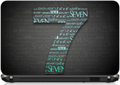 

Print Shapes Seven Typography Vinyl Laptop Decal 15.6