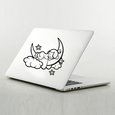 

Decor Kafe Baby Sleep on Moon Sticker Self Adhesive Vinyl Laptop Decal 15.6