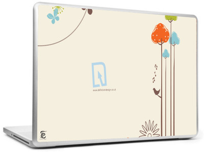 

Print Shapes Trees & bird painting Vinyl Laptop Decal 15.6