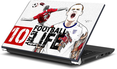 

ShopMantra Wayne Rooney Football is My Life Vinyl Laptop Decal 15.6