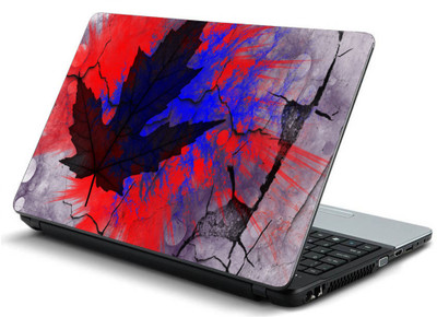 

Geek LEAF MAPPLE PAINT STAINS CRACK Laminated Vinyl Laptop Decal 15.6