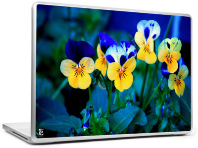 

Print Shapes Blue & Yellow flowers Vinyl Laptop Decal 15.6
