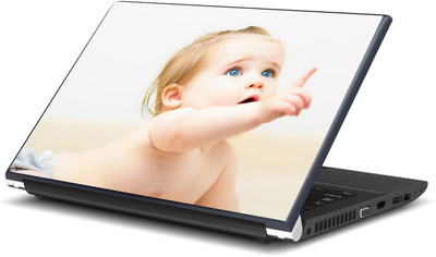 Artifa Adorable Baby with Blue Eyes Vinyl Laptop Decal 15.6