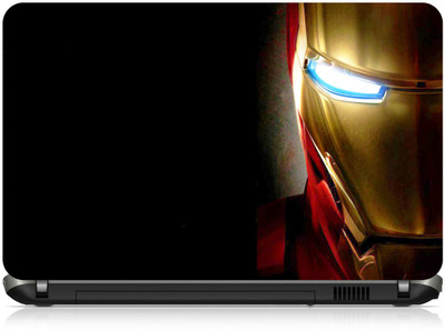 Box 18 Iron Man Half Face1407 Vinyl Laptop Decal 15.6