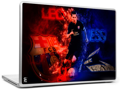 

Print Shapes Messi with fcb logo Vinyl Laptop Decal 15.6