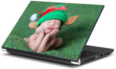 

Print Shapes Sleeping baby with cap Vinyl Laptop Decal 15.6