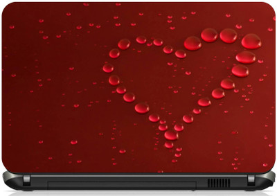 

Print Shapes Water drop heart Vinyl Laptop Decal 15.6