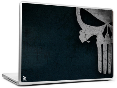 

Print Shapes Black Punisher Skull Vinyl Laptop Decal 15.6