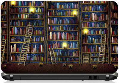 

Print Shapes Book Shelves Vinyl Laptop Decal 15.6