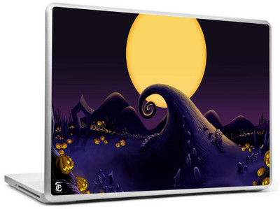 Print Shapes Halloween moon Vinyl Laptop Decal 15.6