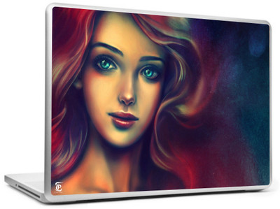 

Print Shapes Portrait girl art painting Vinyl Laptop Decal 15.6