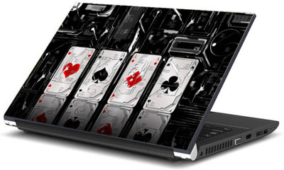 

Psycho Art Four Cards Mirror Image Vinyl Laptop Decal 15.6