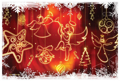

Pics And You Pics And You Christmas Themed 239 Laptop Skin Vinyl Laptop Decal 15.6