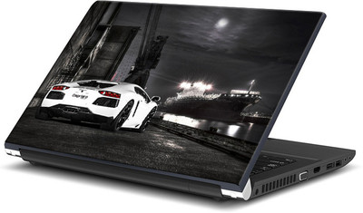 

ShopMantra White cool car Vinyl Laptop Decal 15.6