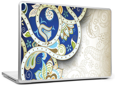 

Print Shapes Blue floral pattern Vinyl Laptop Decal 15.6