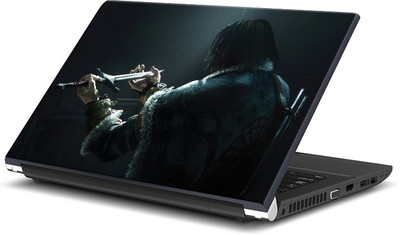 

ShopMantra Sword in the Hands Graphic Gaming Vinyl Laptop Decal 15.6