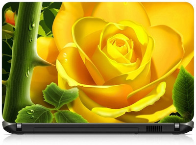 

Box 18 Yellow Flower Abstract 2144 Vinyl Laptop Decal 15.6