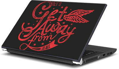 

ShopMantra Let's Get Away From It All Vinyl Laptop Decal 15.6