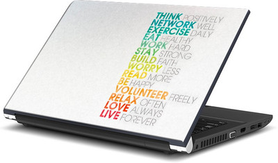 

ShopMantra Think Network Exercise Work Quote Vinyl Laptop Decal 15.6