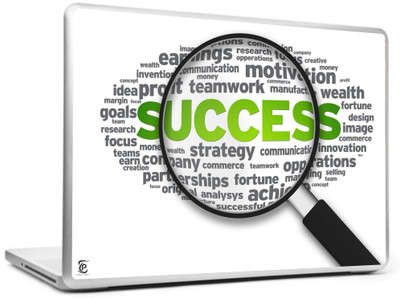 

Print Shapes SUCCESS Motivation Vinyl Laptop Decal 15.6