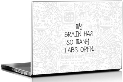 

Seven Rays Brain Has Tabs Vinyl Laptop Decal 15.6