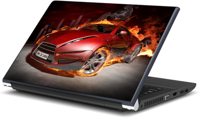 

Artifa Red Car in Flames Vinyl Laptop Decal 15.6