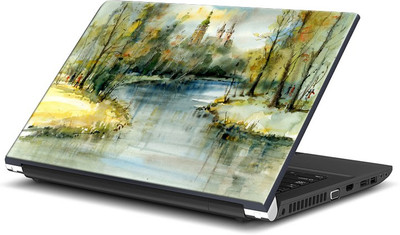 

ShopMantra Beautiful Lake View Painting Vinyl Laptop Decal 15.6