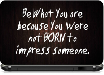 

Print Shapes Be what you are quote Vinyl Laptop Decal 15.6