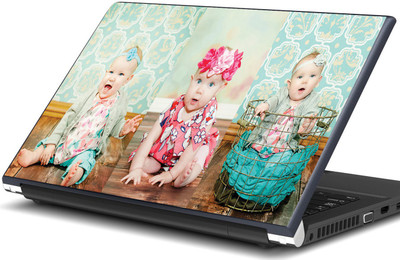 

Artifa Collage of three cute babies Vinyl Laptop Decal 15.6