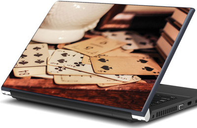 

Artifa Old playing cards on table Vinyl Laptop Decal 15.6