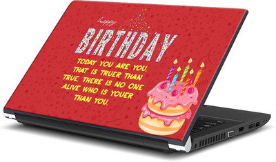 

ShopMantra Happy Birthday -SMFP00002247 Vinyl Laptop Decal 15.6