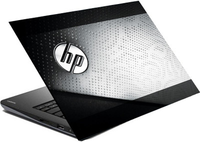 

hifex LOGO HP BLACK AND STEEL vinyl Laptop Decal 15.6