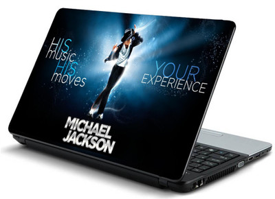 

Geek michael jackson dance suit slogan light HQ Laminated Vinyl Laptop Decal 15.6