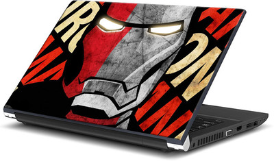 

ShopMantra Iron Man Typography Mask Vinyl Laptop Decal 15.6
