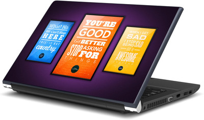 Artifa Three inspirational Quotes Vinyl Laptop Decal 15.6
