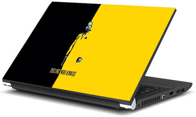 

Geek I am the one who knocks with gun Black and Yellow Laminated Vinyl Laptop Decal 15.6