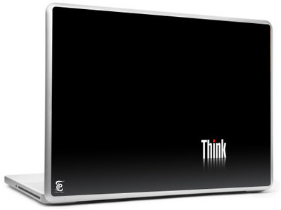 

Print Shapes Think Black Vinyl Laptop Decal 15.6