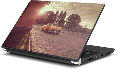 

ShopMantra Vintage yellow Car Vinyl Laptop Decal 15.6