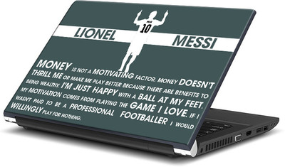 

ShopMantra Lionel Messi Quote Minimal Vinyl Laptop Decal 15.6