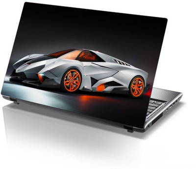 Decor Villa car Self Adhesive Vinyl Laptop Skin Compatible for 15.6 inch(Theme: Nature)